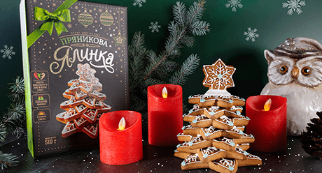Original cakes «Gingerbread Christmas Tree»